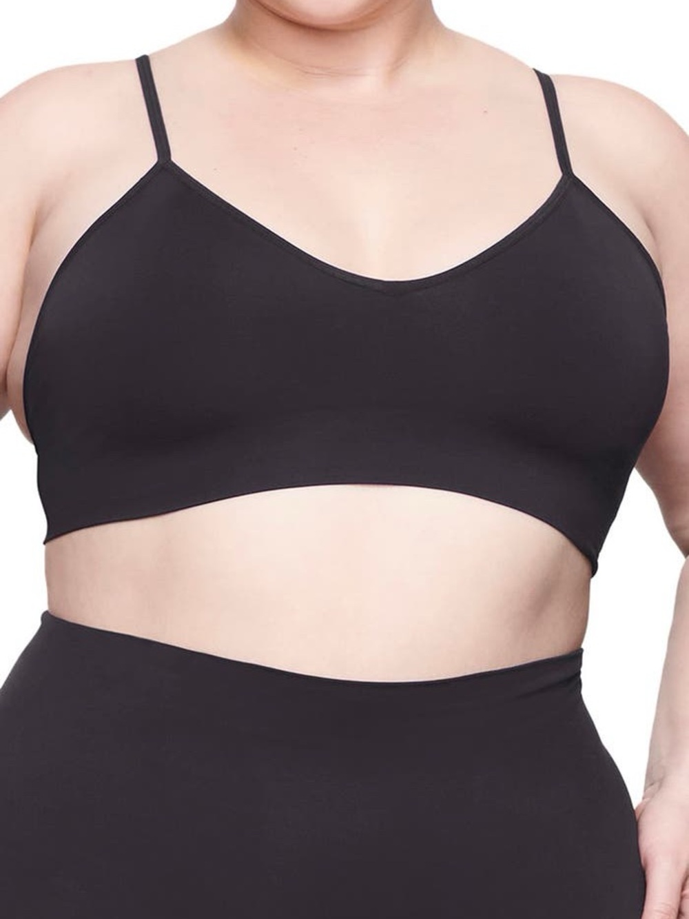 Skims Soft Smoothing Seamless Bralette in Onyx